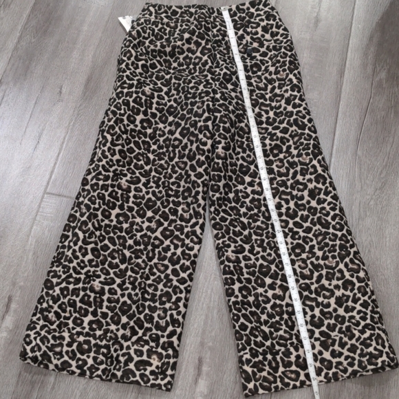 Anthropologie NWT Kate Leopard Jacquard Trousers - Picture 7 of 9